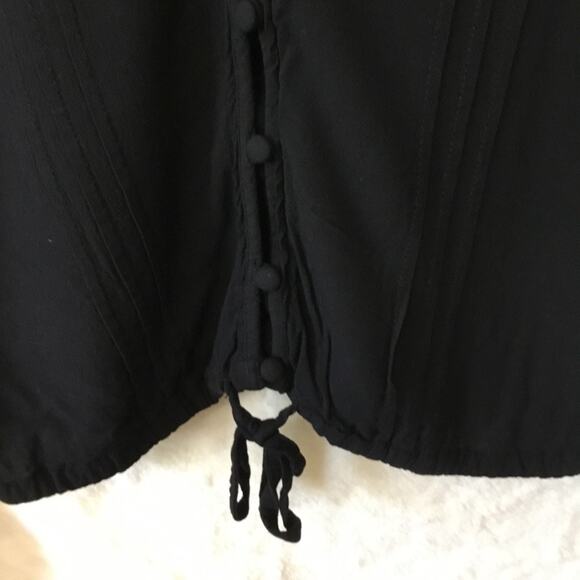 Abercrombie & Fitch Black V-Neck Crop Top - Picture 7 of 12